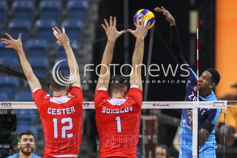 17.12.2017 KRAKOW ( TAURON ARENA ) SIATKOWKA MEZCZYZN <br />KLUBOWE MISTRZOSTWA SWIATA 2017<br />Mens Club Volleyball Championship Poland 2017<br />MECZ FINALOWY ( Final Match ) <br />MECZ ZENIT KAZAN - CUCINE LUBE CIVITANOVA <br />N/Z WILFREDO LEON VENERO <br /> 