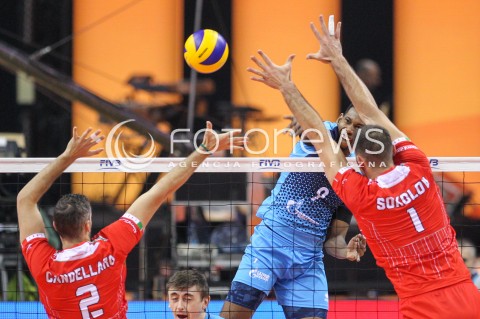  17.12.2017 KRAKOW ( TAURON ARENA ) SIATKOWKA MEZCZYZN <br />KLUBOWE MISTRZOSTWA SWIATA 2017<br />Mens Club Volleyball Championship Poland 2017<br />MECZ FINALOWY ( Final Match ) <br />MECZ ZENIT KAZAN - CUCINE LUBE CIVITANOVA <br />N/Z WILFREDO LEON VENERO <br /> 