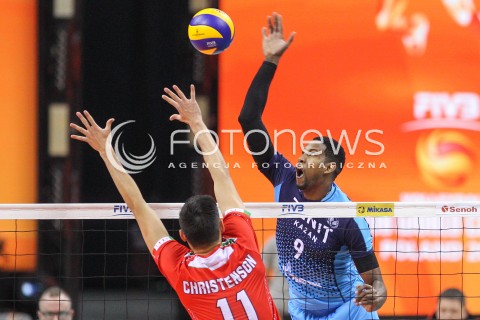  17.12.2017 KRAKOW ( TAURON ARENA ) SIATKOWKA MEZCZYZN <br />KLUBOWE MISTRZOSTWA SWIATA 2017<br />Mens Club Volleyball Championship Poland 2017<br />MECZ FINALOWY ( Final Match ) <br />MECZ ZENIT KAZAN - CUCINE LUBE CIVITANOVA <br />N/Z WILFREDO LEON VENERO <br /> 