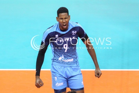  17.12.2017 KRAKOW ( TAURON ARENA ) SIATKOWKA MEZCZYZN <br />KLUBOWE MISTRZOSTWA SWIATA 2017<br />Mens Club Volleyball Championship Poland 2017<br />MECZ FINALOWY ( Final Match ) <br />MECZ ZENIT KAZAN - CUCINE LUBE CIVITANOVA <br />N/Z WILFREDO LEON VENERO SYLWETKA RADOSC EMOCJE <br /> 