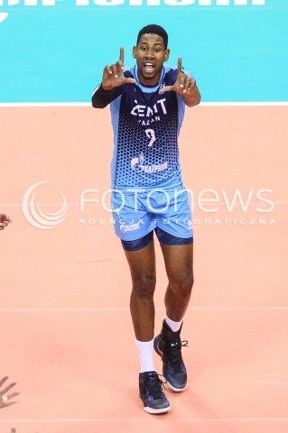  17.12.2017 KRAKOW ( TAURON ARENA ) SIATKOWKA MEZCZYZN <br />KLUBOWE MISTRZOSTWA SWIATA 2017<br />Mens Club Volleyball Championship Poland 2017<br />MECZ FINALOWY ( Final Match ) <br />MECZ ZENIT KAZAN - CUCINE LUBE CIVITANOVA <br />N/Z WILFREDO LEON VENERO SYLWETKA <br /> 