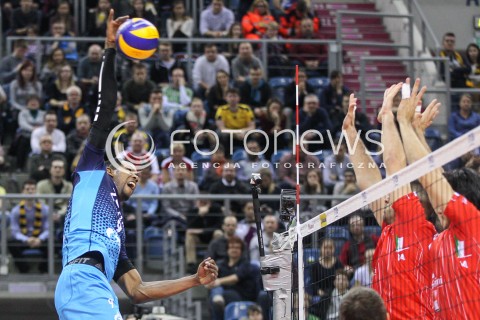  17.12.2017 KRAKOW ( TAURON ARENA ) SIATKOWKA MEZCZYZN <br />KLUBOWE MISTRZOSTWA SWIATA 2017<br />Mens Club Volleyball Championship Poland 2017<br />MECZ FINALOWY ( Final Match ) <br />MECZ ZENIT KAZAN - CUCINE LUBE CIVITANOVA <br />N/Z WILFREDO LEON VENERO <br /> 