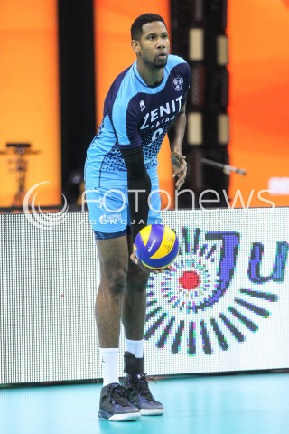  17.12.2017 KRAKOW ( TAURON ARENA ) SIATKOWKA MEZCZYZN <br />KLUBOWE MISTRZOSTWA SWIATA 2017<br />Mens Club Volleyball Championship Poland 2017<br />MECZ FINALOWY ( Final Match ) <br />MECZ ZENIT KAZAN - CUCINE LUBE CIVITANOVA <br />N/Z WILFREDO LEON VENERO SYLWETKA <br /> 
