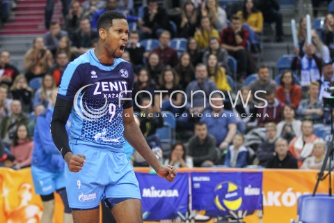  17.12.2017 KRAKOW ( TAURON ARENA ) SIATKOWKA MEZCZYZN <br />KLUBOWE MISTRZOSTWA SWIATA 2017<br />Mens Club Volleyball Championship Poland 2017<br />MECZ FINALOWY ( Final Match ) <br />MECZ ZENIT KAZAN - CUCINE LUBE CIVITANOVA <br />N/Z WILFREDO LEON VENERO RADOSC EMOCJE SYLWETKA <br /> 
