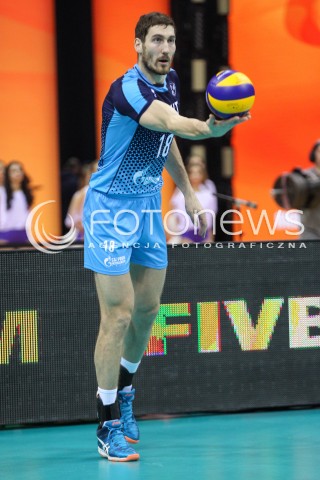  17.12.2017 KRAKOW ( TAURON ARENA ) SIATKOWKA MEZCZYZN <br />KLUBOWE MISTRZOSTWA SWIATA 2017<br />Mens Club Volleyball Championship Poland 2017<br />MECZ FINALOWY ( Final Match ) <br />MECZ ZENIT KAZAN - CUCINE LUBE CIVITANOVA <br />N/Z MAXIM MICHAJLOW SYLWETKA <br /> 