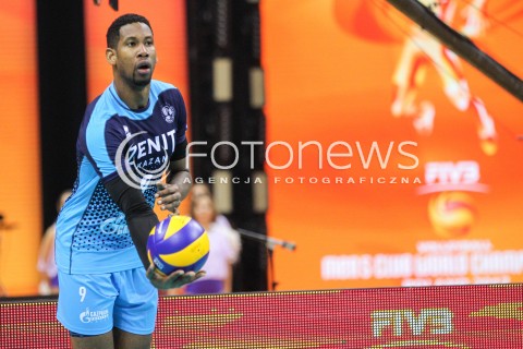  17.12.2017 KRAKOW ( TAURON ARENA ) SIATKOWKA MEZCZYZN <br />KLUBOWE MISTRZOSTWA SWIATA 2017<br />Mens Club Volleyball Championship Poland 2017<br />MECZ FINALOWY ( Final Match ) <br />MECZ ZENIT KAZAN - CUCINE LUBE CIVITANOVA <br />N/Z WILFREDO LEON VENERO SYLWETKA <br /> 