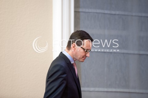  18.12.2017 WARSZAWA<br />BRIEFING PRASOWY PREZESA RADY MINISTROW W SPRAWIE ZMIAN PERSONALNYCH W RADZIE MINISTROW<br />N/Z MATEUSZ MORAWIECKI<br /> 