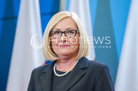  18.12.2017 WARSZAWA<br />BRIEFING PRASOWY PREZESA RADY MINISTROW W SPRAWIE ZMIAN PERSONALNYCH W RADZIE MINISTROW<br />N/Z JOANNA KOPCINSKA<br /> 