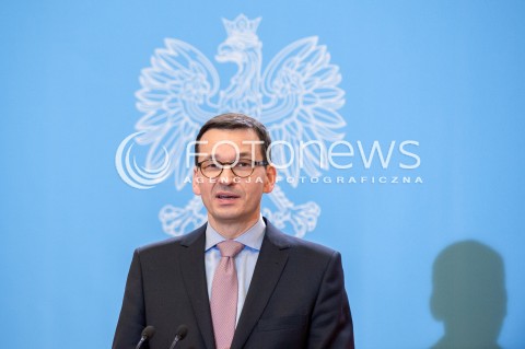  18.12.2017 WARSZAWA<br />BRIEFING PRASOWY PREZESA RADY MINISTROW W SPRAWIE ZMIAN PERSONALNYCH W RADZIE MINISTROW<br />N/Z MATEUSZ MORAWIECKI<br /> 