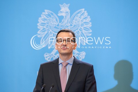 18.12.2017 WARSZAWA<br />BRIEFING PRASOWY PREZESA RADY MINISTROW W SPRAWIE ZMIAN PERSONALNYCH W RADZIE MINISTROW<br />N/Z MATEUSZ MORAWIECKI<br /> 