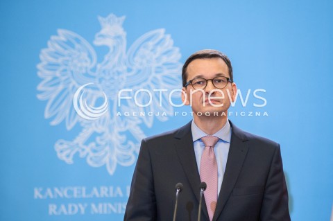  18.12.2017 WARSZAWA<br />BRIEFING PRASOWY PREZESA RADY MINISTROW W SPRAWIE ZMIAN PERSONALNYCH W RADZIE MINISTROW<br />N/Z MATEUSZ MORAWIECKI<br /> 