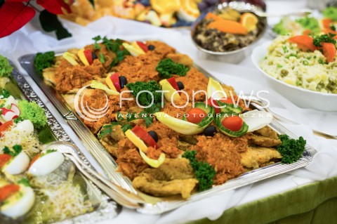  18.12.2017 WARSZAWA<br />ZOLNIERSKA WIGILIA Z UDZIALEM PREZYDENTA <br />N/Z STOL WIGILIJNY DANIA<br /> 