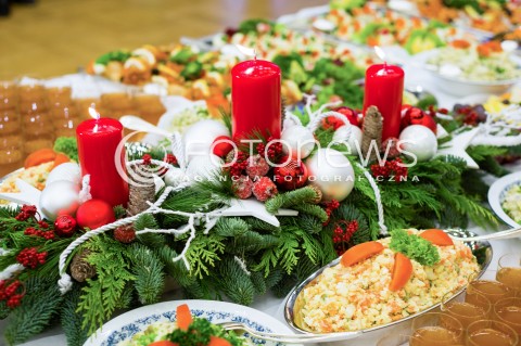  18.12.2017 WARSZAWA<br />ZOLNIERSKA WIGILIA Z UDZIALEM PREZYDENTA <br />N/Z STOL WIGILIJNY DANIA<br /> 