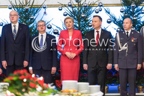  18.12.2017 WARSZAWA<br />ZOLNIERSKA WIGILIA Z UDZIALEM PREZYDENTA <br />N/Z AGATA KORNHAUSER DUDA PREZYDENT RP ANDRZEJ DUDA<br /> 