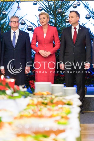  18.12.2017 WARSZAWA<br />ZOLNIERSKA WIGILIA Z UDZIALEM PREZYDENTA <br />N/Z AGATA KORNHAUSER DUDA PREZYDENT RP ANDRZEJ DUDA<br /> 