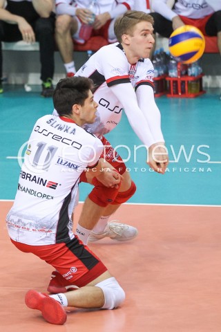  19.12.2017 RZESZOW POLAND<br />SIATKOWKA PUCHAR CEV <br />MEN VOLLEYBALL CEV CUP <br />MATCH ASSECO RESOVIA - PERUNGAN POJAT ROVANIEMI <br />N/Z DOMINIK DEPOWSKI ALEKSANDER SLIWKA <br /> 