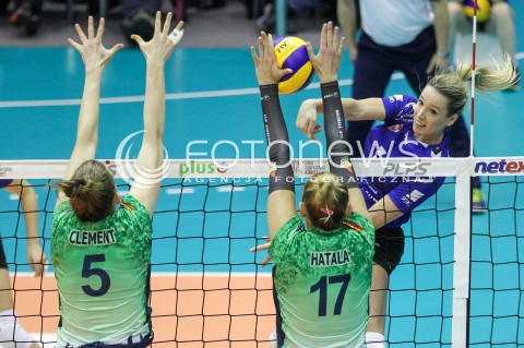  20.12.2017 KRAKOW <br />SIATKOWKA LIGA SIATKOWKI KOBIET LSK 2017/2018 WOMEN VOLLEYBALL POLAND POLISH LEAGUE <br />MECZ TREFL PROXIMA KRAKOW - DEVELOPRES SKYRES RZESZOW <br />N/Z HELENE ROUSSEAUX <br /> 