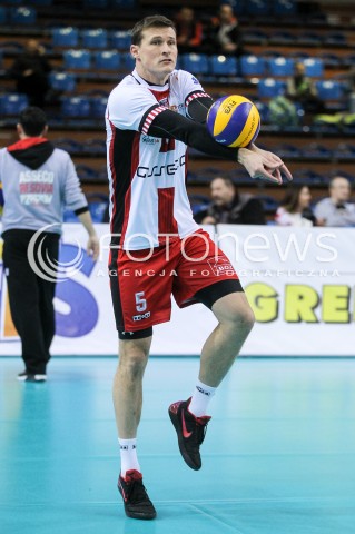  23.12.2017 RZESZOW <br />SIATKOWKA PLUS LIGA 2017/2018 MEN VOLLEYBALL POLAND POLISH PLUSLIGA LEAGUE SEASON 2017/2018 <br />MECZ ASSECO RESOVIA RZESZOW - MKS BEDZIN <br />N/Z LUKAS TICHACEK SYLWETKA <br /> 