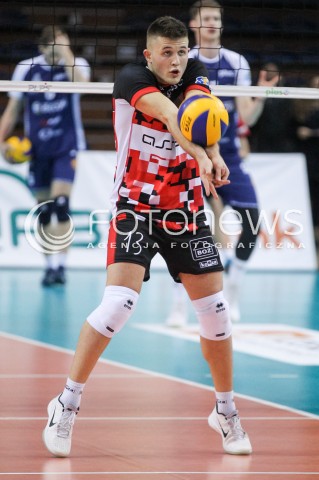  23.12.2017 RZESZOW <br />SIATKOWKA PLUS LIGA 2017/2018 MEN VOLLEYBALL POLAND POLISH PLUSLIGA LEAGUE SEASON 2017/2018 <br />MECZ ASSECO RESOVIA RZESZOW - MKS BEDZIN <br />N/Z MATEUSZ MASLOWSKI SYLWETKA <br /> 