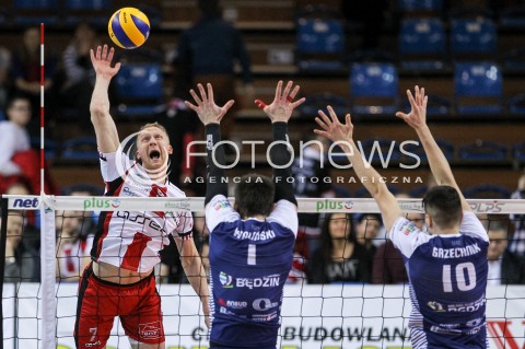 23.12.2017 RZESZOW <br />SIATKOWKA PLUS LIGA 2017/2018 MEN VOLLEYBALL POLAND POLISH PLUSLIGA LEAGUE SEASON 2017/2018 <br />MECZ ASSECO RESOVIA RZESZOW - MKS BEDZIN <br />N/Z JAKUB JAROSZ <br /> 