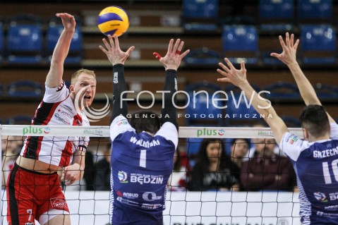  23.12.2017 RZESZOW <br />SIATKOWKA PLUS LIGA 2017/2018 MEN VOLLEYBALL POLAND POLISH PLUSLIGA LEAGUE SEASON 2017/2018 <br />MECZ ASSECO RESOVIA RZESZOW - MKS BEDZIN <br />N/Z JAKUB JAROSZ <br /> 