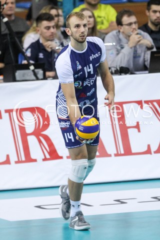  23.12.2017 RZESZOW <br />SIATKOWKA PLUS LIGA 2017/2018 MEN VOLLEYBALL POLAND POLISH PLUSLIGA LEAGUE SEASON 2017/2018 <br />MECZ ASSECO RESOVIA RZESZOW - MKS BEDZIN <br />N/Z JAKUB PESZKO SYLWETKA <br /> 