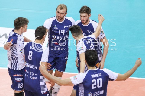  23.12.2017 RZESZOW <br />SIATKOWKA PLUS LIGA 2017/2018 MEN VOLLEYBALL POLAND POLISH PLUSLIGA LEAGUE SEASON 2017/2018 <br />MECZ ASSECO RESOVIA RZESZOW - MKS BEDZIN <br />N/Z JAKUB PESZKO JAN KLOBUCAR RADOSC EMOCJE <br /> 