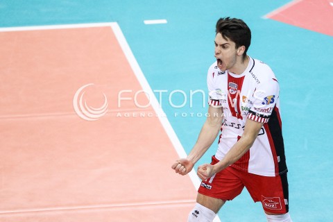  23.12.2017 RZESZOW <br />SIATKOWKA PLUS LIGA 2017/2018 MEN VOLLEYBALL POLAND POLISH PLUSLIGA LEAGUE SEASON 2017/2018 <br />MECZ ASSECO RESOVIA RZESZOW - MKS BEDZIN <br />N/Z ALEKSANDER SLIWKA SYLWETKA RADOSC EMOCJE <br /> 