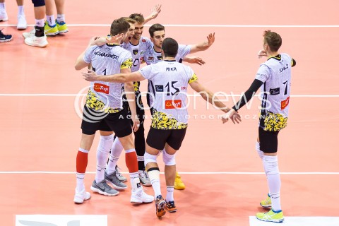  23.12.2017 GDANSK<br />SIATKOWKA - PLUS LIGA SEZON 2017/2018<br />MECZ TREFL GDANSK - ZAKSA KEDZIERZYN KOZLE<br />N/Z PIOTR NOWAKOWSKI DANIEL MCDONNELL MATEUSZ MIKA DAMIAN SCHULZ<br /> 