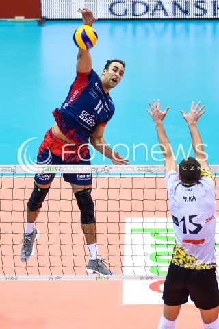  23.12.2017 GDANSK<br />SIATKOWKA - PLUS LIGA SEZON 2017/2018<br />MECZ TREFL GDANSK - ZAKSA KEDZIERZYN KOZLE<br />N/Z MAURICE TORRES MATEUSZ MIKA<br /> 