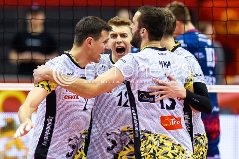  23.12.2017 GDANSK<br />SIATKOWKA - PLUS LIGA SEZON 2017/2018<br />MECZ TREFL GDANSK - ZAKSA KEDZIERZYN KOZLE<br />N/Z WOJCIECH GRZYB ARTUR SZALPUK MATEUSZ MIKA<br /> 