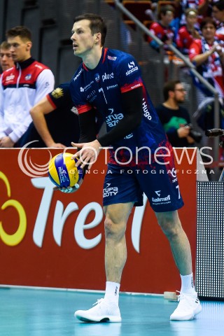  23.12.2017 GDANSK<br />SIATKOWKA - PLUS LIGA SEZON 2017/2018<br />MECZ TREFL GDANSK - ZAKSA KEDZIERZYN KOZLE<br />N/Z RAFAL BUSZEK<br /> 