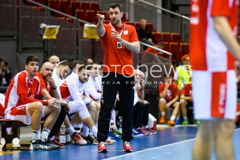  29.12.2017 GDANSK<br />PILKA RECZNA - TURNIEJ MIEDZYNARODOWY 4 NATIONS CUP<br />MECZ POLSKA - BIALORUS<br />N/Z PIOTR PRZYBECKI<br /> 