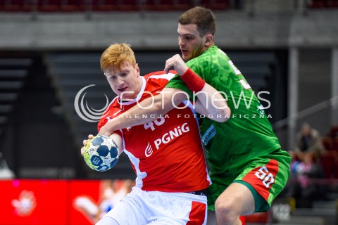  29.12.2017 GDANSK<br />PILKA RECZNA - TURNIEJ MIEDZYNARODOWY 4 NATIONS CUP<br />MECZ POLSKA - BIALORUS<br />N/Z TOMASZ GEBALA ARTSEM KARALEK<br /> 