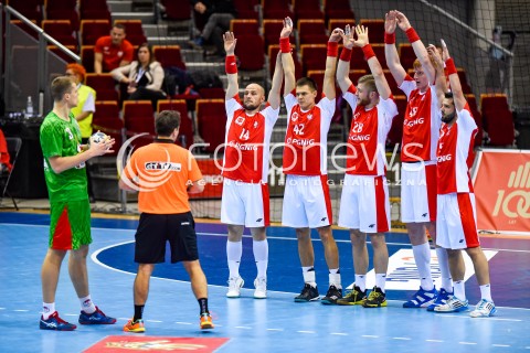  29.12.2017 GDANSK<br />PILKA RECZNA - TURNIEJ MIEDZYNARODOWY 4 NATIONS CUP<br />MECZ POLSKA - BIALORUS<br />N/Z ULADZISLAU KULESH ADRIAN NOGOWSKI KAMIL KRIEGER MACIEJ GEBALA TOMASZ GEBALA STANISLAW MAKOWIEJEW<br /> 