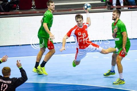  29.12.2017 GDANSK<br />PILKA RECZNA - TURNIEJ MIEDZYNARODOWY 4 NATIONS CUP<br />MECZ POLSKA - BIALORUS<br />N/Z PAWEL PACZKOWSKI<br /> 