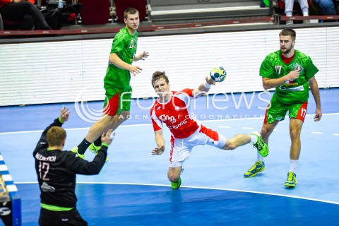  29.12.2017 GDANSK<br />PILKA RECZNA - TURNIEJ MIEDZYNARODOWY 4 NATIONS CUP<br />MECZ POLSKA - BIALORUS<br />N/Z PAWEL PACZKOWSKI<br /> 