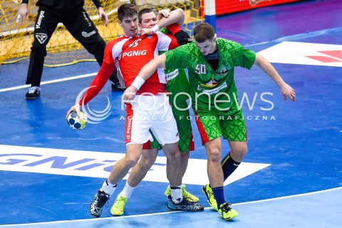  29.12.2017 GDANSK<br />PILKA RECZNA - TURNIEJ MIEDZYNARODOWY 4 NATIONS CUP<br />MECZ POLSKA - BIALORUS<br />N/Z PIOTR CHRAPKOWSKI ARTSEM KARALEK<br /> 