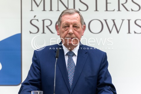  04.01.2018 WARSZAWA<br />KONFERENCJA W MINISTERSTWIE SRODOWISKA DZIALANIA NA RZECZ POPRAWY JAKOSCI POWIETRZA<br />N/Z JAN SZYSZKO<br /> 