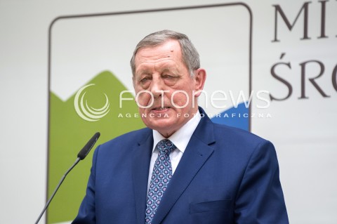  04.01.2018 WARSZAWA<br />KONFERENCJA W MINISTERSTWIE SRODOWISKA DZIALANIA NA RZECZ POPRAWY JAKOSCI POWIETRZA<br />N/Z JAN SZYSZKO<br /> 