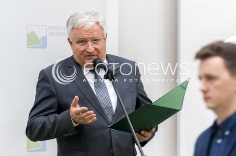  04.01.2018 WARSZAWA<br />KONFERENCJA W MINISTERSTWIE SRODOWISKA DZIALANIA NA RZECZ POPRAWY JAKOSCI POWIETRZA<br />N/Z KAZIMIERZ KUJDA PREZES ZARZADU NARODOWEGO FUNDUSZU OCHRONY SRODOWISKA I GOSPODARKI WODNEJ<br /> 