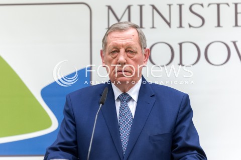  04.01.2018 WARSZAWA<br />KONFERENCJA W MINISTERSTWIE SRODOWISKA DZIALANIA NA RZECZ POPRAWY JAKOSCI POWIETRZA<br />N/Z JAN SZYSZKO<br /> 