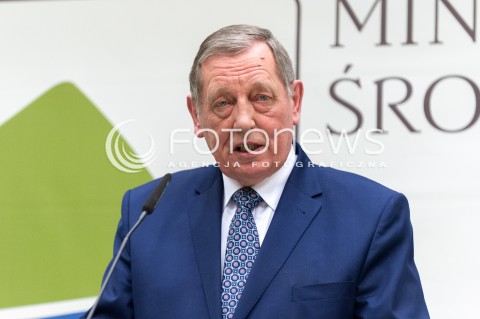  04.01.2018 WARSZAWA<br />KONFERENCJA W MINISTERSTWIE SRODOWISKA DZIALANIA NA RZECZ POPRAWY JAKOSCI POWIETRZA<br />N/Z JAN SZYSZKO<br /> 