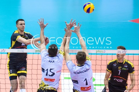  05.01.2018 GDANSK<br />SIATKOWKA - PLUS LIGA SEZON 2017/2018<br />MECZ TREFL GDANSK - PGE SKRA BELCHATOW<br />N/Z MARIUSZ WLAZLY BARTLOMIEJ BEDNORZ<br /> 