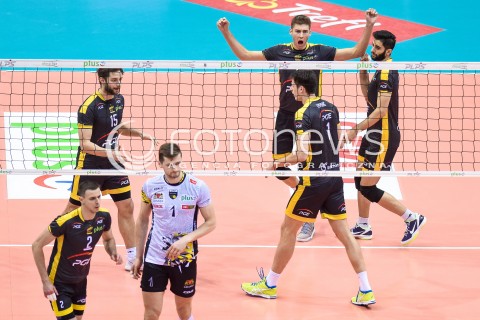  05.01.2018 GDANSK<br />SIATKOWKA - PLUS LIGA SEZON 2017/2018<br />MECZ TREFL GDANSK - PGE SKRA BELCHATOW<br />N/Z MARIUSZ WLAZLY GRZEGORZ LOMACZ SRECKO LISINAC MILAD EBADIPOUR RADOSC<br /> 