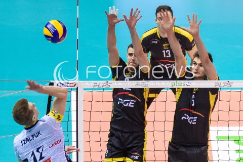  05.01.2018 GDANSK<br />SIATKOWKA - PLUS LIGA SEZON 2017/2018<br />MECZ TREFL GDANSK - PGE SKRA BELCHATOW<br />N/Z MARIUSZ WLAZLY KAROL KLOS<br /> 