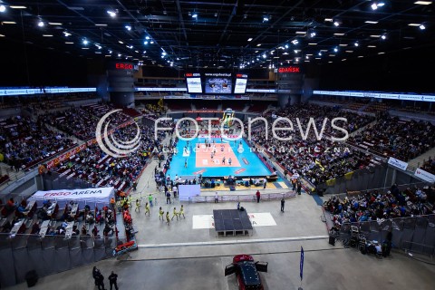  05.01.2018 GDANSK<br />SIATKOWKA - PLUS LIGA SEZON 2017/2018<br />MECZ TREFL GDANSK - PGE SKRA BELCHATOW<br />N/Z ERGO ARENA PODCZAS MECZU<br /> 