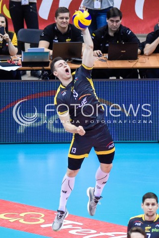  05.01.2018 GDANSK<br />SIATKOWKA - PLUS LIGA SEZON 2017/2018<br />MECZ TREFL GDANSK - PGE SKRA BELCHATOW<br />N/Z SZYMON ROMAC<br /> 