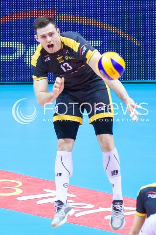  05.01.2018 GDANSK<br />SIATKOWKA - PLUS LIGA SEZON 2017/2018<br />MECZ TREFL GDANSK - PGE SKRA BELCHATOW<br />N/Z SZYMON ROMAC<br /> 