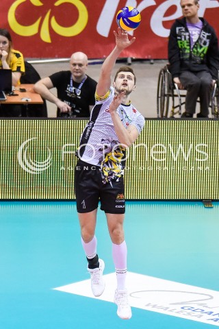  05.01.2018 GDANSK<br />SIATKOWKA - PLUS LIGA SEZON 2017/2018<br />MECZ TREFL GDANSK - PGE SKRA BELCHATOW<br />N/Z PIOTR NOWAKOWSKI<br /> 